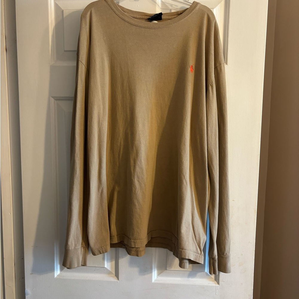 Men’s Ralph Lauren Tan Long Sleeve Tee